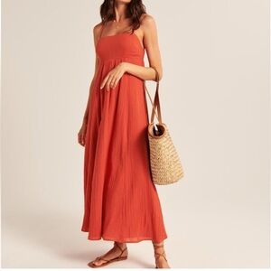 Abercrombie & Fitch Babydoll Maxi Dress
